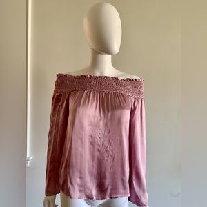 NWOT Marciano Naïda Cold Shoulder Blouse in Rosé